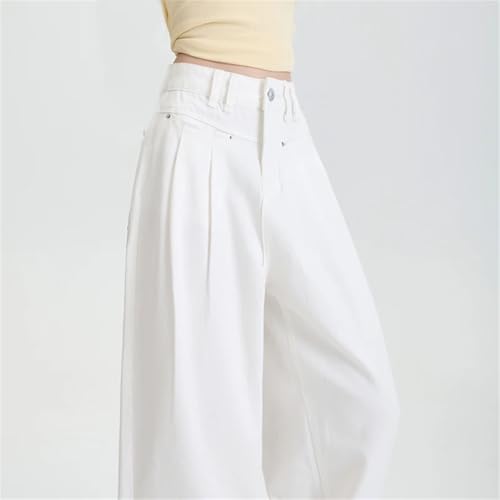 Women's High Waist Wide Leg Jeans Straight Comfortable Retro Casual Jeans3