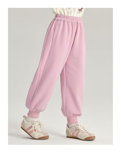 Girl Boy Sweatpants Elastic Waist Solid Color Joggers Pants Toddler Casual Trousers3