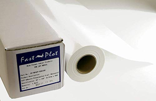 Fastplot Self Adhesive Vinyl Waterproof 4Mil - 36" X 60Ft #TOP2