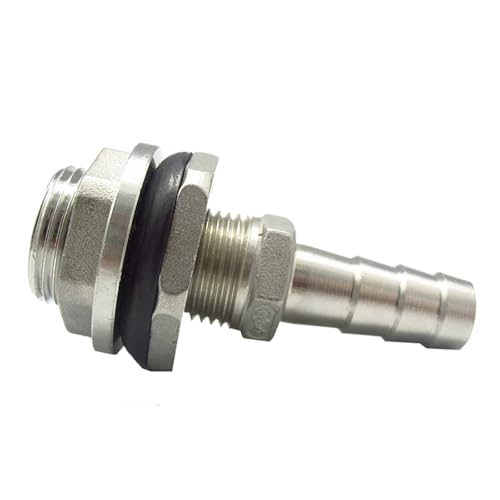 FRAILEVOT 6mm 8mm 10mm 12mm 13mm 14mm 15mm 16mm 18mm 19mm 20mm 25mm 32mm Hose 304 Stainless Steel Pipe Fitting Water Tank (BSP1 