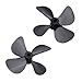 Produktbild Tbest 2 Stücke Rc Boot Propeller, CCW/Cw 4 Blatt Volleintauch Propeller Rc Schiff Propeller Für Modellboot Rc Boot Propeller