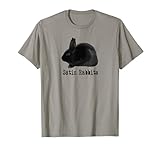 Lapins en satin pour les fans d'animaux de compagnie de cette race de lapin avec un lapin noir sur le motif.
