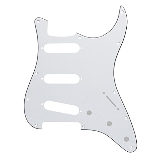 IKN 11 trous Style SSS Strat Guitare Pickguard Scratchplate pour Fender USA/Mexican Made Standard Stratocaster Style… - Les Beatles, Paul McCartney, John Lennon, RIngo Starr, George Harrison IKN 11 trous Style SSS Strat Guitare Pickguard Scratchplate pour Fender USA/Mexican Made Standard Stratocaster Style…