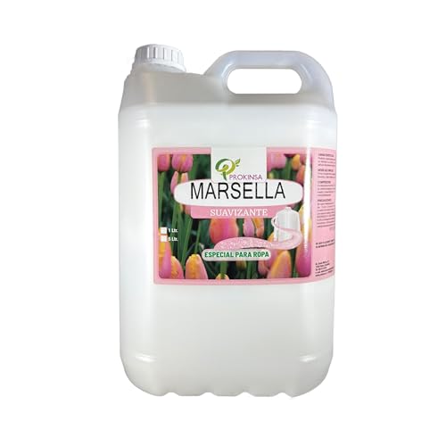 Suavizante de Ropa Líquido Marsella 5L | Suavizante Concentrado Perfumado Multiusos para Hogar, Lavanderías, Hoteles y Hostelería – Fragancia Duradera con Formato Ahorro.