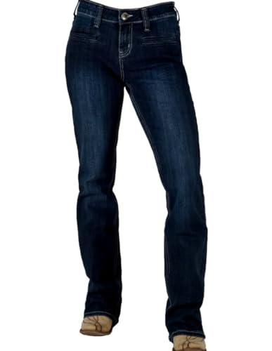 Cowgirl Tuff Women's Indigo Night Jeans & Cooling Towel Bundle