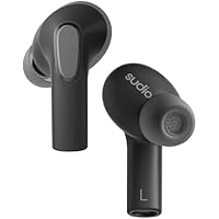 Sudio E3 Black, in Ear, True Wireless, Splash Proof, IPX4,