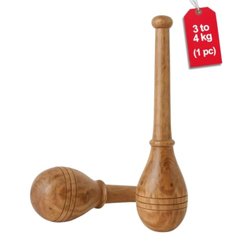 Bheem Gada entraînement épaule à la maison avec le club en bois KD Willmax 3-4 kg