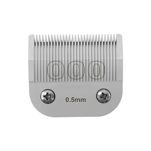 Professional Detachable Replacement Ceramic Blades set compatible with oster Classic 76/Star-Teq/Power-Teq andi A*dis AGC BDC BGC MBG Series Clippers (Size-000)
