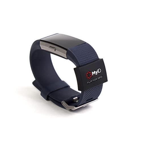 Myid Black Medical Id Sleeve That Fits Apple Watch, Fitbit, Samsung Gear, Garmin And More #TOP3