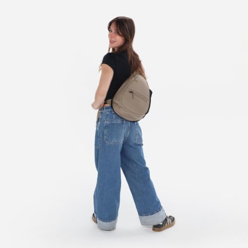 Image of Sherpani Esprit, Sling Backpack, 10L Travel Bag, Right-Handed Shoulder Sling Purse, Crossbody Backpack, Travel Gifts, RFID Protection (Dune)
