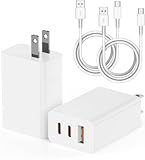 USBC Super Fast Charger 100W(in total), 3-Port Typc-C Charging Block 65W for...