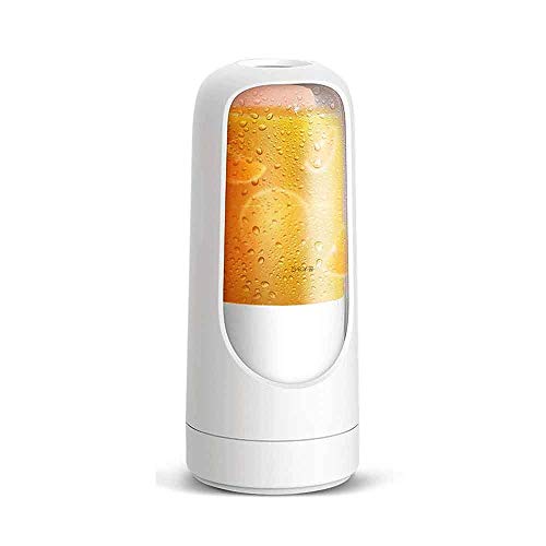 MOBYGKFY Licuadora exprimidora eléctrica portátil de 300 ml, recargable por, Mini batidora inalámbrica de frutas y verduras