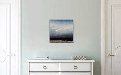 1art1 Caspar David Friedrich Poster 'Der Mönch Am Meer' – Leinwandbild Auf Keilrahmen 80x60 Cm, Kunstdruck