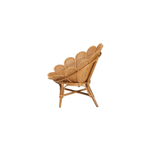 Sillón natural ratán plegable color madera miel miniatura 3