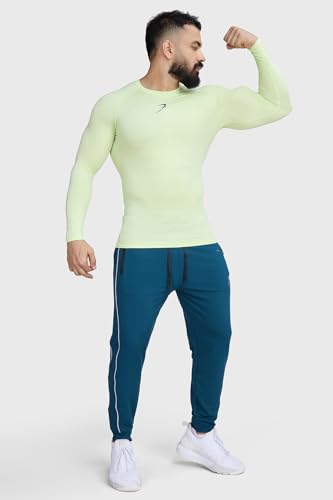 Image of FUAARK Men's Full Sleeve Compression T-Shirt - Athletic Base Layer for Fitness, Cycling, Training, Workout, Tactical Sports Wear