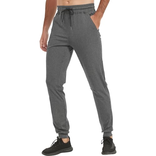 Image of Tall Mens Sweatpants Extra Long Athletic Jogger Pants Zipper Pockets
