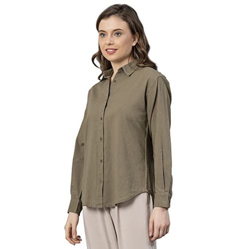 Image of Mode Women's Regular Fit Shirt (MFS0036 Olive