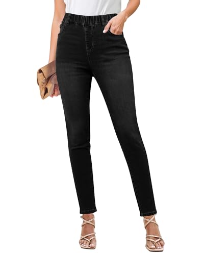 GRAPENT Skinny Jeans for Women High Waisted Trendy Pull On Elastic Waist Slim Jeggings Stretch Denim Pants Trouser Jeans