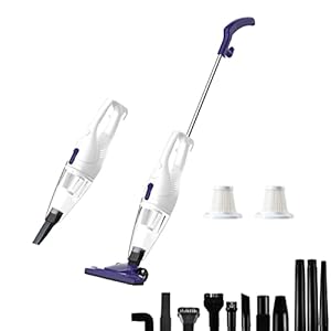 TC-JUNESUN Staubsauger, kabelgebundener aufrechter Leichter beutelloser Handstaubsauger mit effizientem HEPA für…