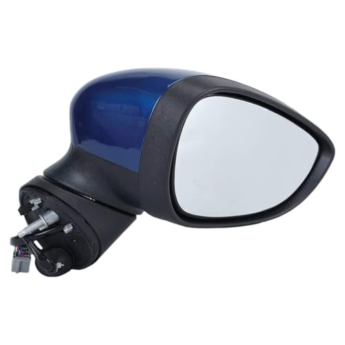 Rétroviseur droit électrique complet Ford Fiesta MK7 bleu avec miroir