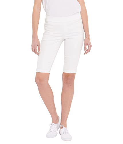 NYDJ Pull-On Shorts 1 in Optic White Optic White 0 13