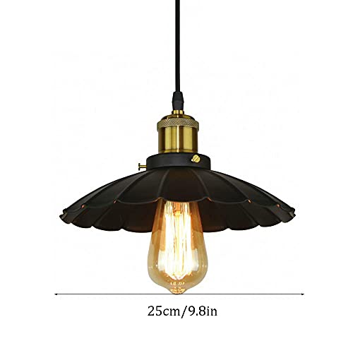 Suspension créative petite robe noire avec lampe à tête et lustre industriel - 4
