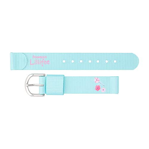 Prinzessin Lillifee Correa de reloj textil de acero inoxidable para niños y niñas, pieza de repuesto de 18 cm, flores 203184, multicolor, Eine Grösse Cover