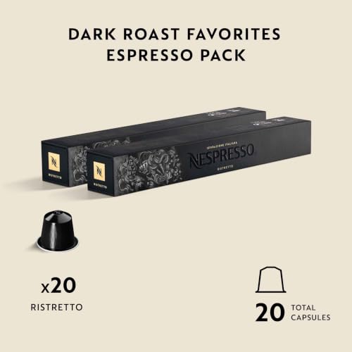 Nespresso Original, Ristretto Italiano, Dark Roast, 20-Count Espresso Pods - image 4