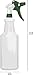 Bar5F Empty Plastic Spray Bottle 32-Ounce, Professional Sprayer Chemical Resistant for Cleaning Solutions Garden Plants, Heavy Duty, Adjustable Sprayer from Fine to Stream (Pack of 3)