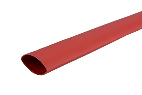 Temco 9/16" Marine Heat Shrink Tube 3:1 Adhesive Glue Lined 4 Ft Red #TOP2