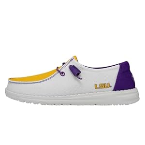 Hey Dude Women’s Wendy LSU Tigers Size 9 | Women’s Shoes | Women’s Slip-on Loafers | Comfortable & Light-Weight