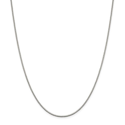 Solid 925 Sterling Silver 1.4mm Box Chain Necklace