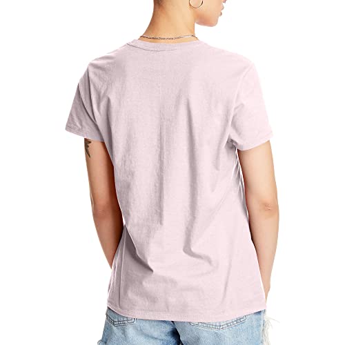Image of Hanes Women's Perfect-T Crewneck T-Shirt, Lightweight Cotton Short Sleeve Tee for Women