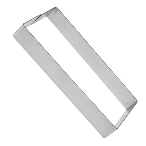 POPETPOP Molde Rectangular de Acero Inoxidable para Hornear Pasteles y Tortitas Anillo Multifuncional para Mousse Fácil de Usar y Limpiar para Cocina y Profesional