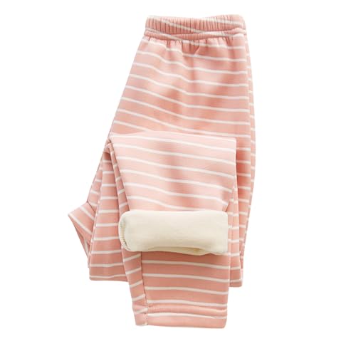 Unisex-Baby Fleece Pants Toddlers Strpied Sweatpants Kids Thicked Sweatpants Fall Winter Warm Soft Pants3