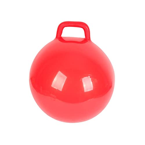 LIOOBO Inflatable Ball with Handle Bounce Ball for Indoor and Outdoor Play for Aged and Up Red Activity