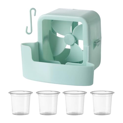 FytStycale Ventilador de Hielo portátil de enfriamiento, silencioso, fácil de Colgar, Mini Ventilador de Verano, agrega Cubitos de Hielo para la Mesa del, Azul FytStycale Ventilador de Hielo portátil de enfriamiento, silencioso, fácil de Colgar, Mini Ventilador de Verano, agrega Cubitos de Hielo para la Mesa del, Azul