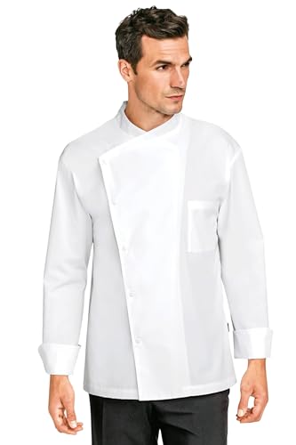 Bragard Men's Long Sleeve Julius Chef Coat, White, US 36