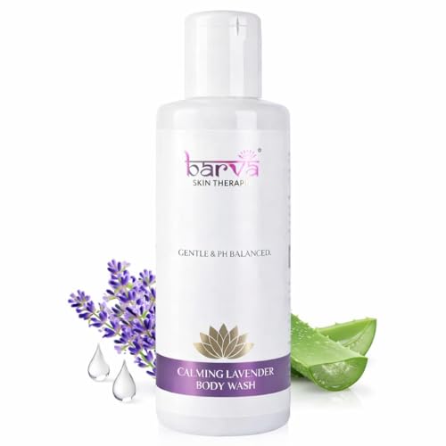 Image of Barva Calming Lavender Body Wash 200ml | With Aloe Vera | Relaxing & Moisturizing Shower Gel | Gentle Cleansing for All Skin Types | Stress Relief Bath Care