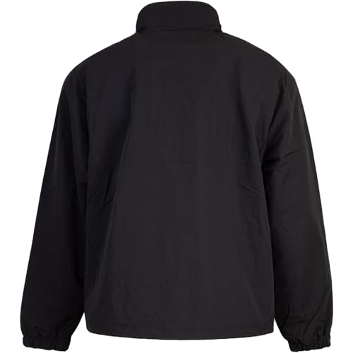 Borussia Dortmund Retro Oversize Jacket Jacke (DE/NL/SE/PL, Alphanumerisch, L, Regular, Regular, schwarz)