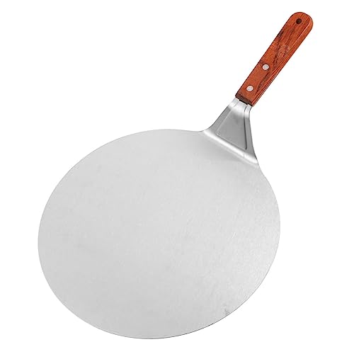 Cabilock Flat Pizza Transfer Shovel Thick Stainless Steel Pizza Peel Handle for Home Baking and Outdoor Cooking