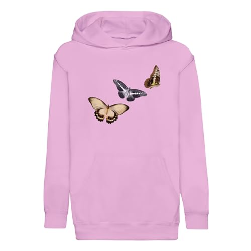 Sweat à capuche enfant papillons vintage Fabulous Hoodie haut premium en coton