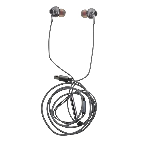 HOMSFOU Auriculares con Cable Auriculares para Teléfono Celular Auriculares En La Oreja Auricular con Micrófono En El Oído Auricular