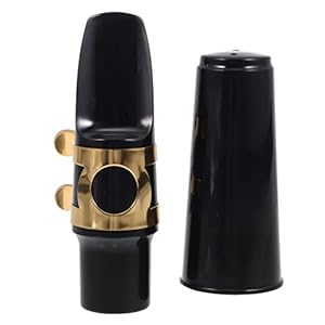 LRXIYODE Altsaxophon Mundstück Set Schwarz/Gold