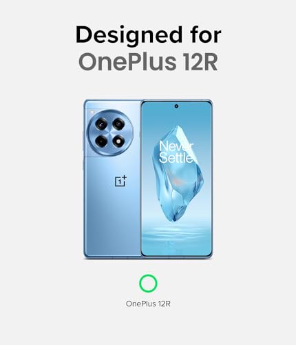 Image of Ringke Fusion-X Compatible with OnePlus 12R 5G Case Cover Transparent Hard Back Soft Flexible TPU Bumper Scratch Resistant Shockproof Protection OnePlus 12R Back Cover - Space Blue