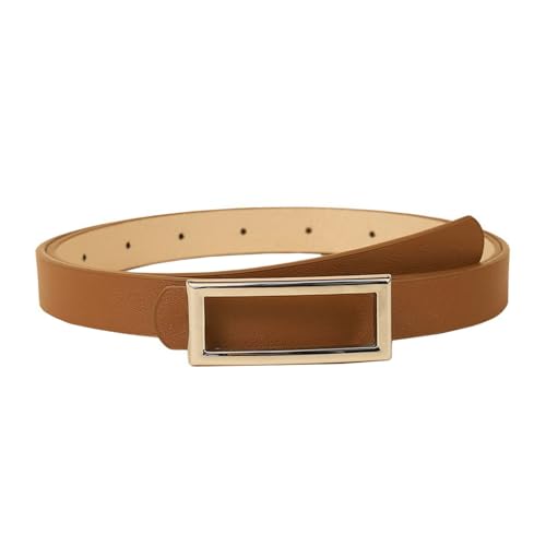 Women's Faux Leather Belt Buckle Adjustable Belts Fashion Skinny Classic Metal Winter Fall Summer