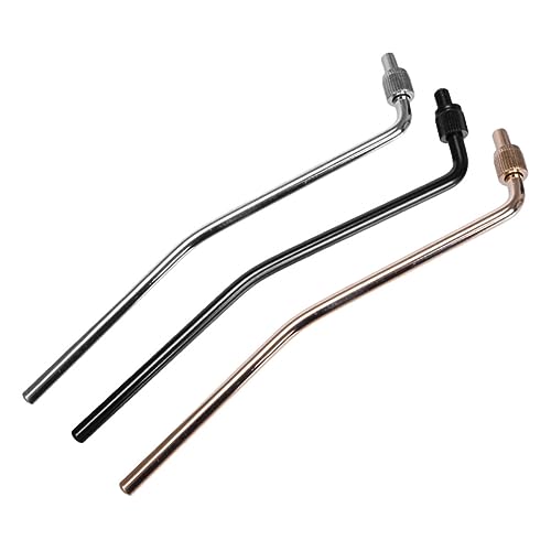 GOOHOCHY 3個ダブルスレッド エレキギタートレモロアーム メタル製ビブラートバー 交換用ギターパーツ