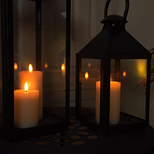 Amagic Flameless Candles, Led Candles Battery Operated With Remote Control And Timers, Liquid Wax Effect, For Home, Wedding, Party, Christmas Decoration, Ivory Wax, Set Of 3 #TOP4