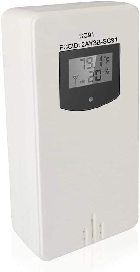 SMARTRO Wireless Remote Sensor Indoor Outdoor Thermometer Replacement for SC91/SC62