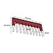 Micro Traders 10 PCs FBS 10-5 Plug in Contact Bridge 3030213 Square Bridge FBS Jumper Bar for UT ST Push-in Terminal Centre Cross Bridges Red